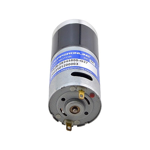 ブラシ付き 24V DC ギアモーター1.1Kg.cm/171RPM w/ 26.8:1 遊星ギアボックス