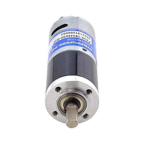 ブラシ付き 24V DC ギアモーター1.1Kg.cm/171RPM w/ 26.8:1 遊星ギアボックス
