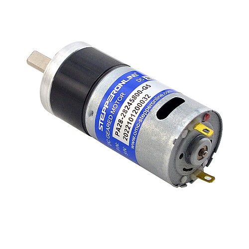 CN 発売中 - ブラシ付き 24V DC ギアモーター0.24Kg.cm/888RPM w/ 5.18:1 遊星ギアボックス - CN-PA28-28245800-G5 | StepperOnline