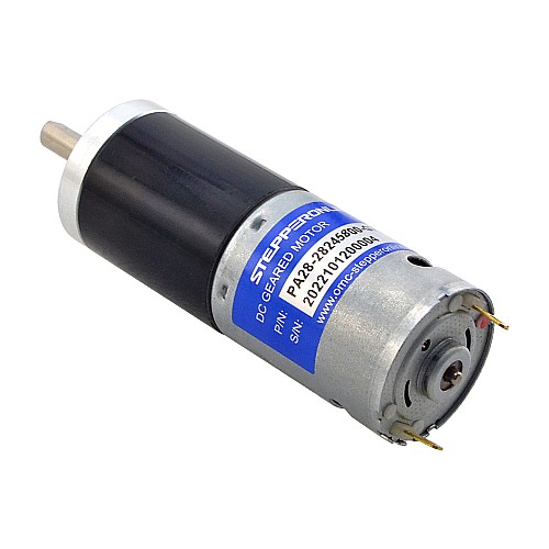 ブラシ付き 24V DC ギアモーター2.6Kg.cm/65RPM w/ 71:1 遊星ギアボックス