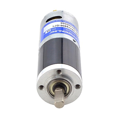 ブラシ付き 24V DC ギアモーター2.6Kg.cm/65RPM w/ 71:1 遊星ギアボックス