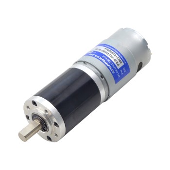 ブラシ付き 24V DC ギアモーター30Kg.cm/4.6RPM w/ 720:1 遊星ギアボックス