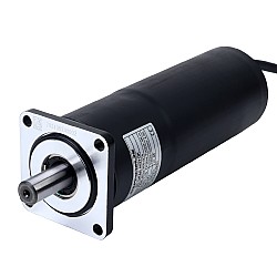 ブラシ付き 24V DC ギアモーター 5Nm(708.06oz.in) 100RPM、18:1 遊星ギアボックス付き IP66 155°C [311°F]