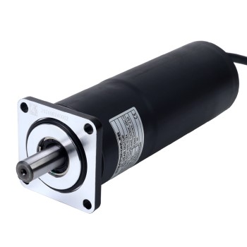ブラシ付き 24V DC ギアモーター 45Nm(6372.52oz.in) 9.8RPM、184:1 遊星ギアボックス付き IP66 155°C [311°F]