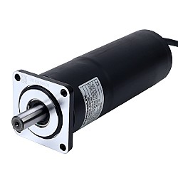 ブラシ付き 24V DC ギアモーター 45Nm(6372.52oz.in) 9.8RPM、184:1 遊星ギアボックス付き IP66 155°C [311°F]