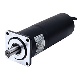 ブラシ付き 24V DC ギアモーター 10Nm(1416.12oz.in) 50RPM、36:1 遊星ギアボックス付き IP66 155°C [311°F]