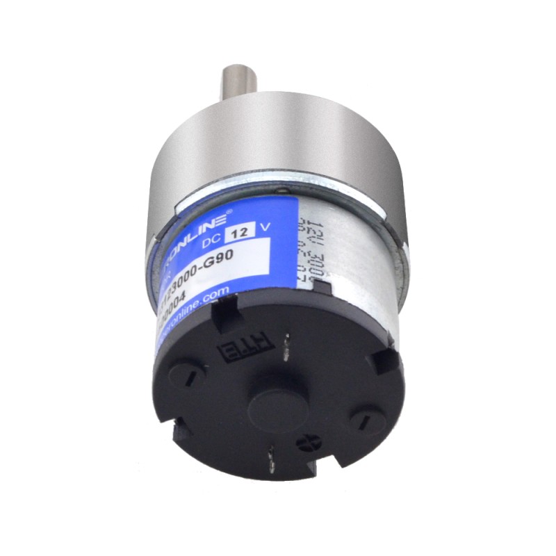 CN 発売中 - ブラシ付き 12V DC ギアモーター 2Kg.cm/24RPM 90:1 平ギアボックス - CN-SGA37-33123000-G90 | StepperOnline