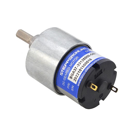 ブラシ付き 12V DC ギアモーター 3Kg.cm/73RPM 60:1 平ギアボックス