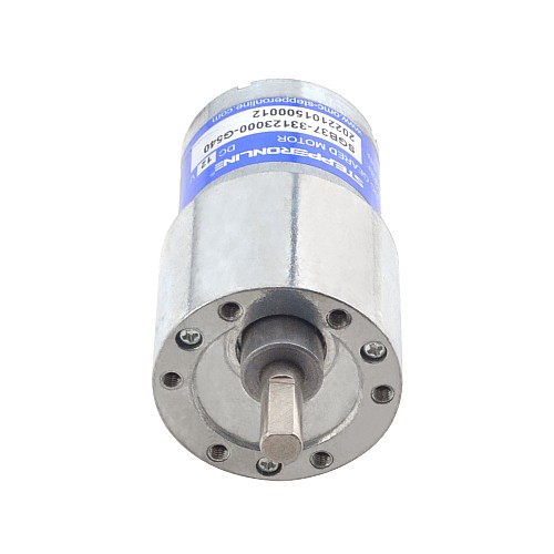 ブラシ付き 12V DC ギアモーター 12Kg.cm/4.4RPM 540:1 平ギアボックス