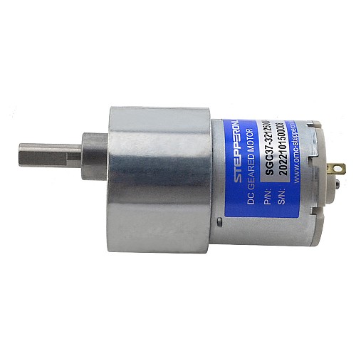 ブラシ付き 12V DC ギアモーター 3.5Kg.cm/41RPM 90:1 平ギアボックス