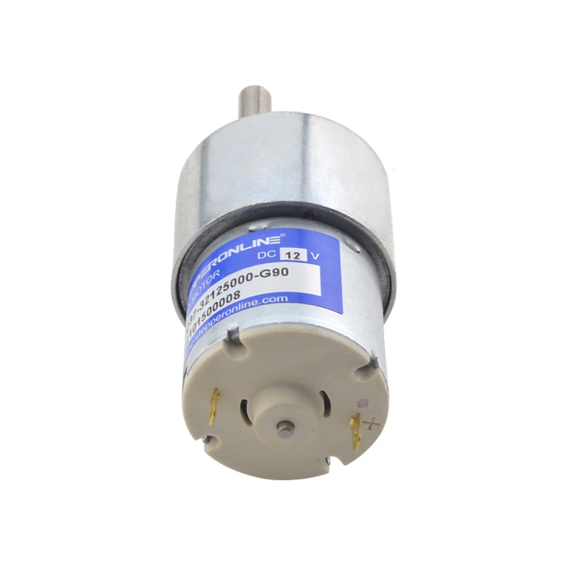 CN 発売中 - ブラシ付き 12V DC ギアモーター 3.5Kg.cm/41RPM 90:1 平ギアボックス - CN-SGC37-32125000-G90 | StepperOnline