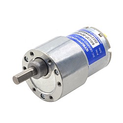 ブラシ付き 12V DC ギアモーター 3.5Kg.cm/41RPM 90:1 平ギアボックス