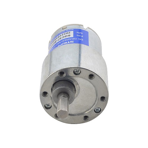 ブラシ付き 12V DC ギアモーター 3.5Kg.cm/41RPM 90:1 平ギアボックス