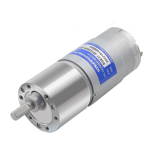 ブラシ付き 12V DC ギアモーター 50Kg.cm/4.2RPM 540:1 平ギアボックス