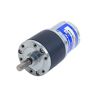 ブラシ付き 12V DC ギアモーター 6Kg.cm/40RPM 128:1 スパーギア
