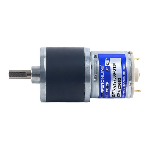 ブラシ付き 12V DC ギアモーター 6Kg.cm/40RPM 128:1 スパーギアボックス