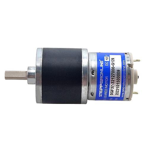 ブラシ付き 12V DC ギアモーター 6Kg.cm/40RPM 128:1 スパーギアボックス