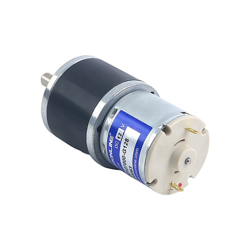ブラシ付き 12V DC ギアモーター 6Kg.cm/40RPM 128:1 スパーギアボックス