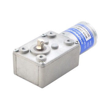 ブラシ付き 12V DC ギアモーター3Kg.cm/3RPM w/ 828:1 スパーギアボックス