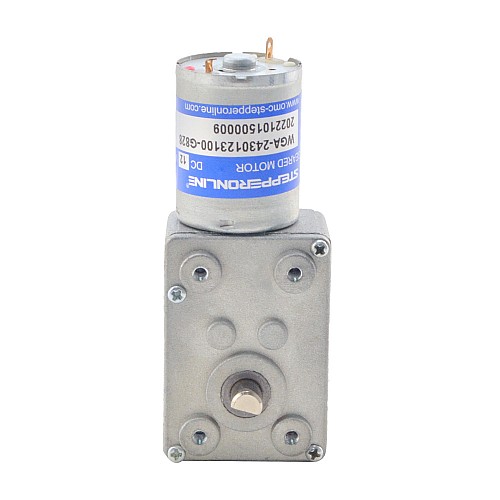 ブラシ付き 12V DC ギアモーター3Kg.cm/3RPM w/ 828:1 スパーギアボックス