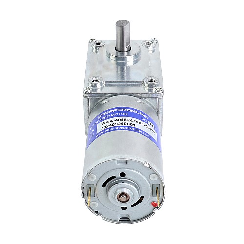 ブラシ付き 24V DC ギアモーター30Kg.cm/12RPM w/ 422:1 スパーギアボックス - WGA-4058247000-G422 | StepperOnline