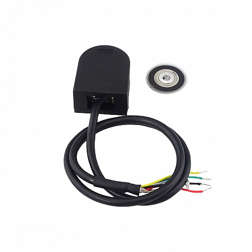 1000PPR光ロータリーエンコーダABZ3チャンネルID5mm、シールドケーブル付きHKT32