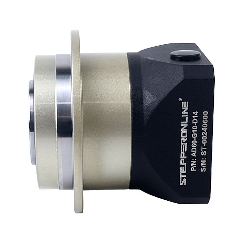AD シリーズ 60mm 10:1 ヘリカル遊星減速機 バックラッシュ 3arcmin サーボ モーター用 IP65 - AD60-G10-D14 | StepperOnline