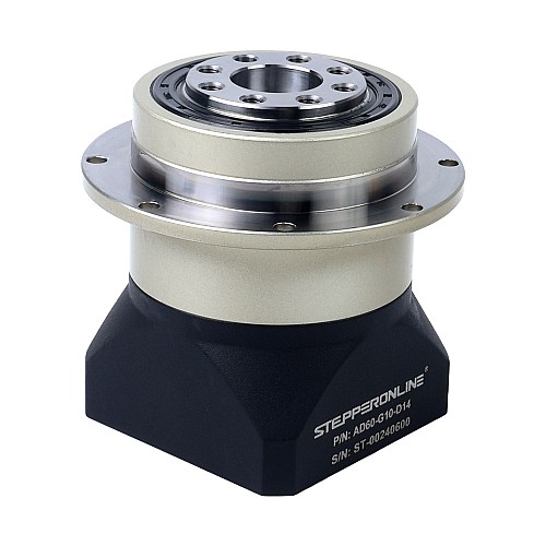 AD シリーズ 60mm 10:1 ヘリカル遊星減速機 バックラッシュ 3arcmin サーボ モーター用 IP65 - AD60-G10-D14 | StepperOnline