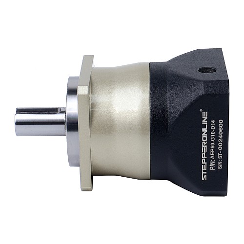 AEP シリーズ 60mm 10:1 ヘリカル遊星減速機 バックラッシュ 5arcmin サーボモーター用 IP65 - AEP60-G10-D14 | StepperOnline