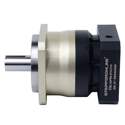 AEP シリーズ 90mm 10:1 ヘリカル遊星減速機 バックラッシュ 5arcmin サーボモーター用 IP65 - AEP90-G10-D19 | StepperOnline