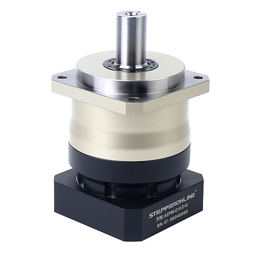 AEP シリーズ 90mm 10:1 ヘリカル遊星減速機 バックラッシュ 5arcmin サーボモーター用 IP65 - AEP90-G10-D19 | StepperOnline