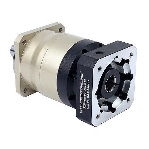 AEP シリーズ 90mm 20:1 ヘリカル遊星減速機 バックラッシュ 7arcmin サーボモーター用 IP65 - AEP90-G20-D19 | StepperOnline
