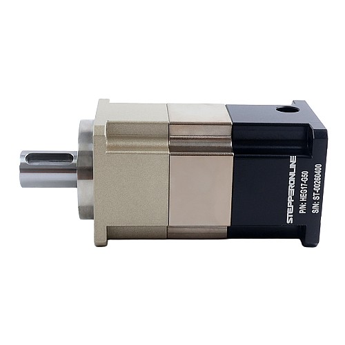 HEGシリーズ ヘリカルギヤボックス、ギヤ比50:1、バックラッシ5arc-min、Nema 17ステッピングモーター用 - HEG17-G50 | StepperOnline