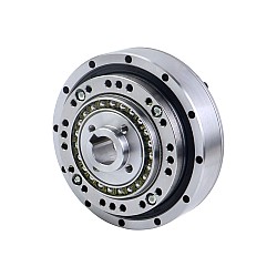 HHTシリーズ ダブルハブ ハーモニックドライブ減速機 Φ90mm 減速比100:1 バックラッシュ20arcsec 入力軸径14mm