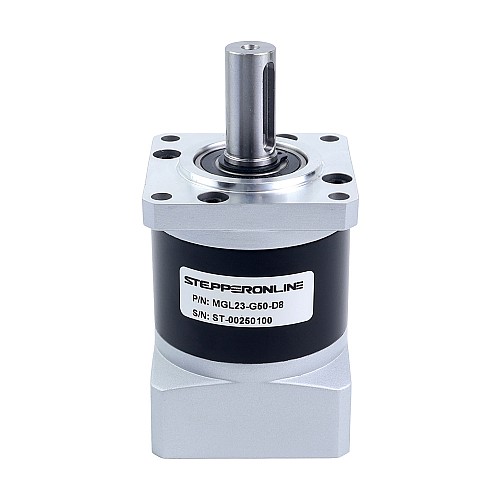 MGL シリーズ プラネタリー ギアボックス ギア比 50:1 バックラッシュ 45arc-min (8mm シャフト 標準 Nema 23 ステッピング モーター用) - MGL23-G50-D8 | StepperOnline