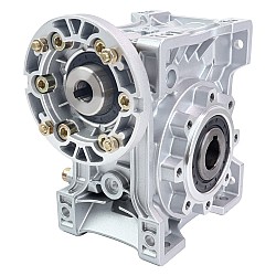 MRVR063 ウォームドライブギアボックス 20:1 比 Φ14mm 入力シャフト 71B14 モーター入力フランジ付き