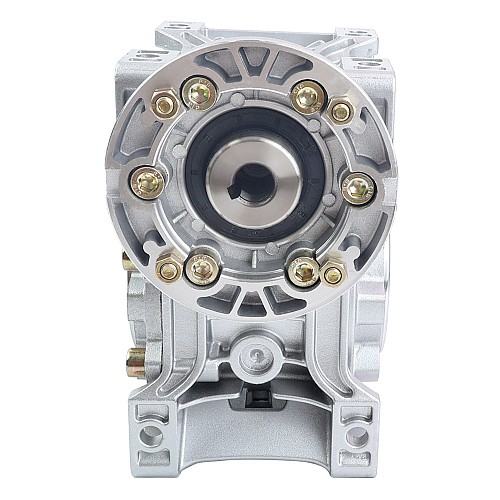 MRVR063 ウォームドライブギアボックス 20:1 比 φ14mm 入力シャフト 71B14 モーター入力フランジ付き