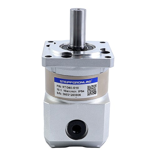 RTG シリーズ 60mm 10:1 直角遊星ギアボックス バックラッシュ 10arc-min サーボモーター用 - RTG60-G10 | StepperOnline