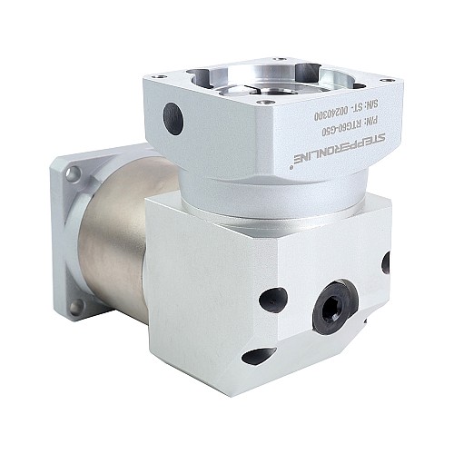 RTG シリーズ 60mm 50:1 直角遊星ギアボックス バックラッシュ 15arc-min サーボモーター用 - RTG60-G50 | StepperOnline