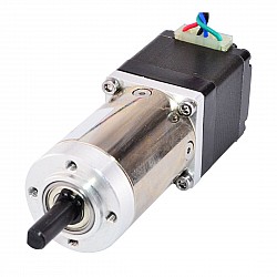 Nema 11 ステッパー L=31mm、リアシャフトとネジ穴付き ギア比 100:1 ギアボックス