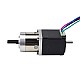 Nema 11 ステッパー L=31mm、リアシャフトとネジ穴付き ギア比 5:1 ギアボックス Nema 11 ステッパー L=31mm、リアシャフトとネジ穴付き ギア比 5:1 ギアボックス