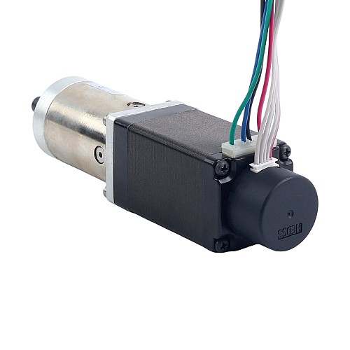 Nema 11 クローズドループ ギア付きステッピングモータ L=51mm ギア比 100:1 エンコーダ 300PPR - 11HS20-0674D-PG100-E22-300 | StepperOnline