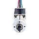 Nema 11 クローズドループ ギア付きステッピングモータ L=51mm ギア比 100:1 エンコーダ 300PPR - 11HS20-0674D-PG100-E22-300 | StepperOnline