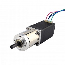 Nema11ステッパーL=51mm、リアシャフトとネジ穴とギア比14:1ギアボックス付き