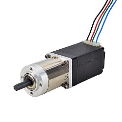 Nema 11 デュアル シャフト ステッピング モーター バイポーラ L=51mm ギア比 14:1 遊星ギアボックス 9.5mm リア シャフト長