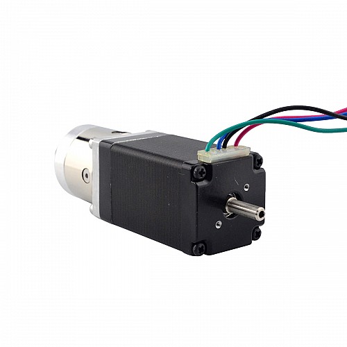 Nema11ステッパーL=51mm、リアシャフトとネジ穴とギア比5:1ギアボックス付き