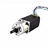 Nema11ステッパーL=51mm、リアシャフトとネジ穴とギア比5:1ギアボックス付き