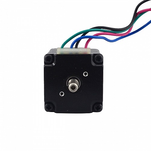 Nema11ステッパーL=51mm、リアシャフトとネジ穴とギア比51:1ギアボックス付き