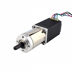 Nema11ステッパーL=51mm、リアシャフトとネジ穴とギア比51:1ギアボックス付き