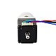 Nema 11 ステッパー L=31mm、リアシャフト & ギア比 5:1 遊星ギアボックス付き
